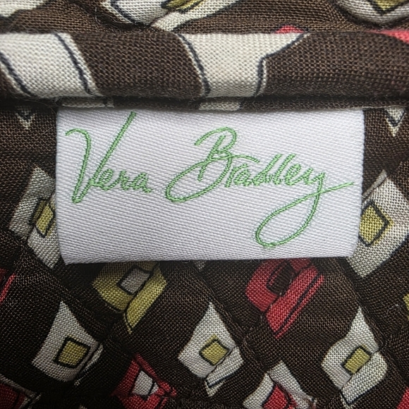 Vintage Vera Bradley Puccini Shoulder Bag – Brown, Pink, Orange, Yellow, White - Picture 8 of 8